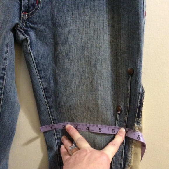 Blue One retro flare jeans with panel inserts - Picture 10 of 14